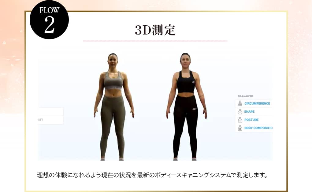 施術の流れ 3D測定