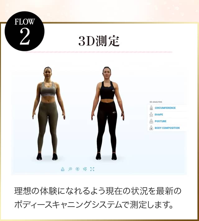 施術の流れ 3D測定