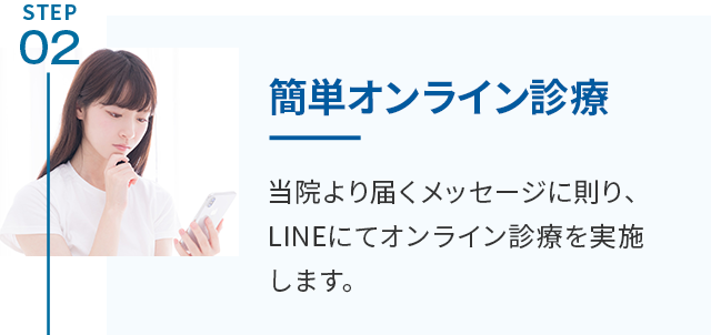 始めるまでの流れ2 / 簡単オンライン診療