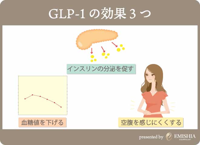 GLP-1の3つ効果