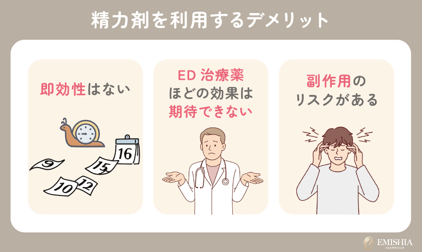 精力剤を利用するデメリット