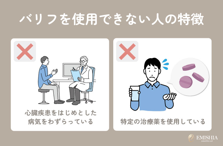 バリフを使用できない人の特徴