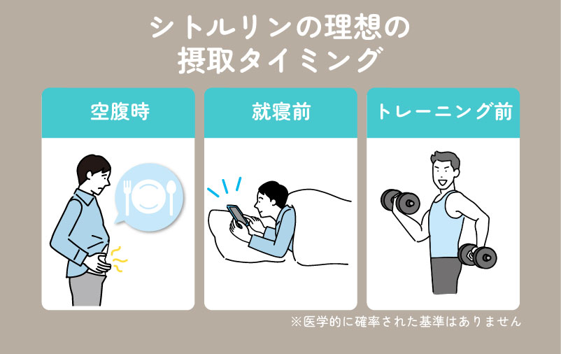 シトルリンはいつ飲む？理想の摂取タイミング