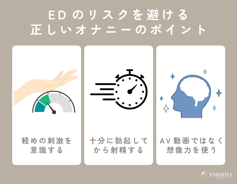 EDのリスク上昇を避ける正しいオナニーの仕方